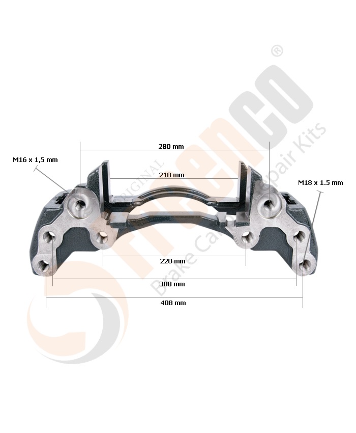 СКОБА ГАЛЬМ. СУПОРТА Wabco 22.5" ПРАВА (MAXX 22/MAN) (Арт. 30-3963) — FREENCO