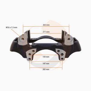 СКОБА ГАЛЬМ. СУПОРТА Wabco 22.5" ЛІВА (PAN 22-1/SCHMITZ Trailer) (Арт. 30-3972) — FREENCO