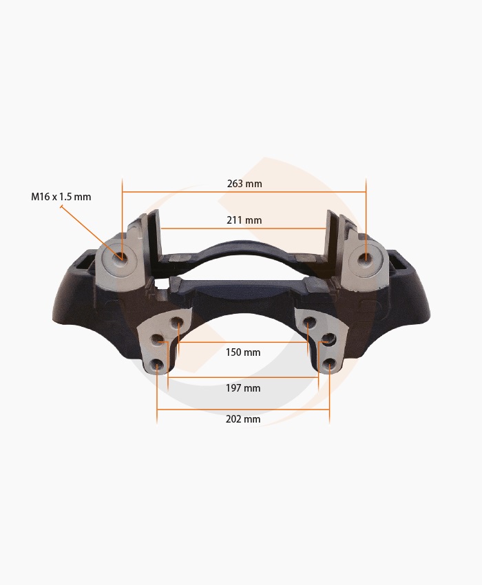 СКОБА ГАЛЬМ. СУПОРТА Wabco 22.5" ЛІВА (PAN 22-1/SCHMITZ Trailer) (Арт. 30-3972) — FREENCO
