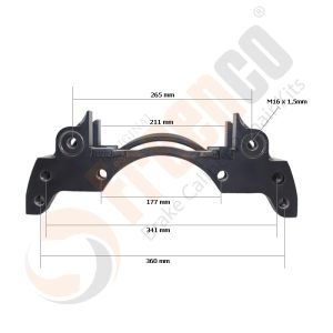 СКОБА ГАЛЬМ. СУПОРТА Wabco 19.5" ПРАВА (Арт. 30-3973) — FREENCO