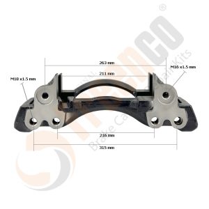 СКОБА ГАЛЬМ. СУПОРТА Wabco 19.5" ЛІВА (Арт. 30-3975) — FREENCO