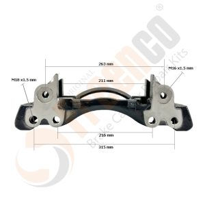 СКОБА ГАЛЬМ. СУПОРТА Wabco 19.5" ПРАВА (Арт. 30-3976) — FREENCO