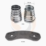 ПЛАСТИНА КОЛОДКИ НАТИСКНА HALDEX MODUL X (З ПРУЖИНАМИ)