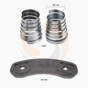 ПЛАСТИНА КОЛОДКИ НАТИСКНА HALDEX MODUL X (З ПРУЖИНАМИ) (Арт. 40-4144) — FREENCO