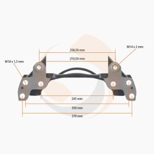 СКОБА ГАЛЬМ. СУПОРТА HALDEX MODUL X 19.5" ЛІВА/ПРАВА (Арт. 40-4912) — FREENCO