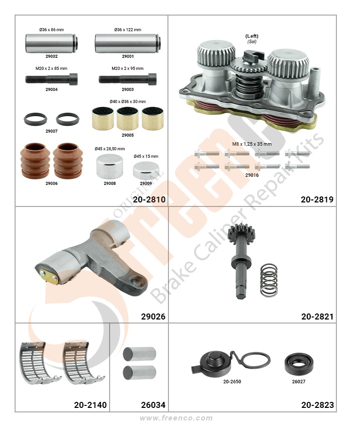 РМК СУПОРТА HOWO, SITRAK ПОВНИЙ (ЗАДНІЙ ЛІВИЙ) (Арт. FX-2805) — FREENCO