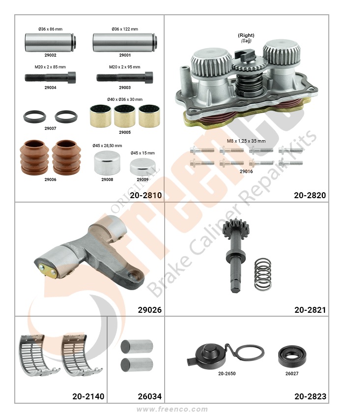 РМК СУПОРТА HOWO, SITRAK ПОВНИЙ (ЗАДНІЙ ПРАВИЙ) (Арт. FX-2807) — FREENCO