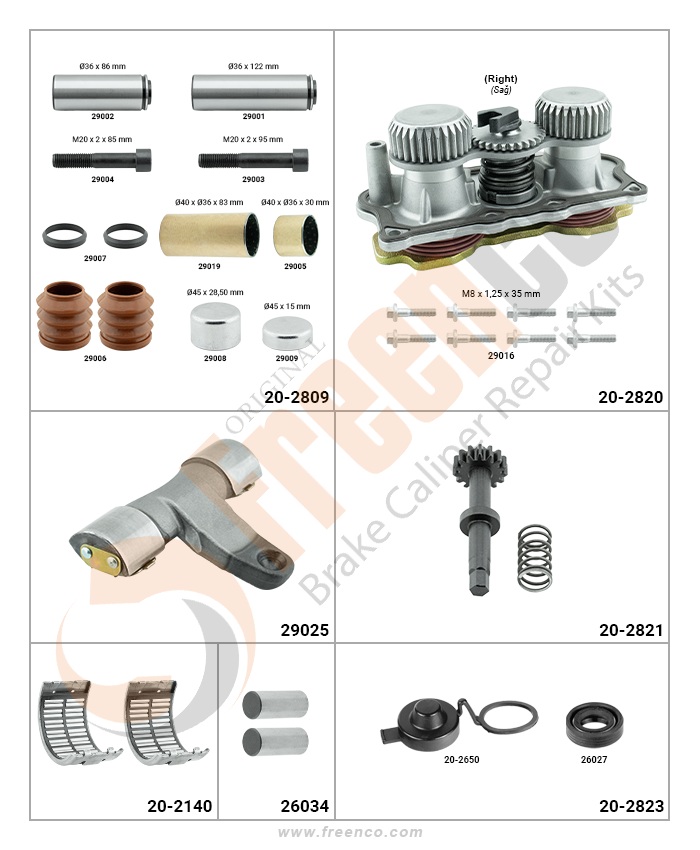 РМК СУПОРТА HOWO, SITRAK ПОВНИЙ (ПЕРЕДНІЙ ПРАВИЙ) (Арт. FX-2809) — FREENCO
