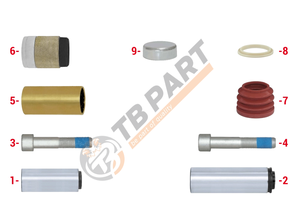 РМК СУПОРТА KNORR SN/SK 6/7 (НАПР. 32x80/36x113.7, ВТУЛКА L=82 mm) (Арт. 111040) — TBPART