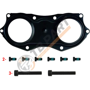 РМК КРИШКИ СУПОРТА KNORR SN6/SN7/SK7 (КРИШКА+БОЛТИ 6+2 ШТ) (Арт. 111046) — TBPART