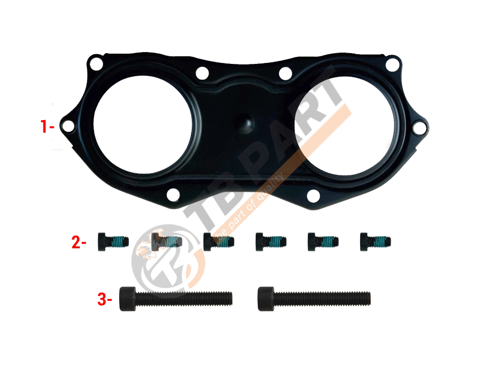 РМК КРИШКИ СУПОРТА KNORR SN6/SN7/SK7 (КРИШКА+БОЛТИ 6+2 ШТ) (Арт. 111046) — TBPART