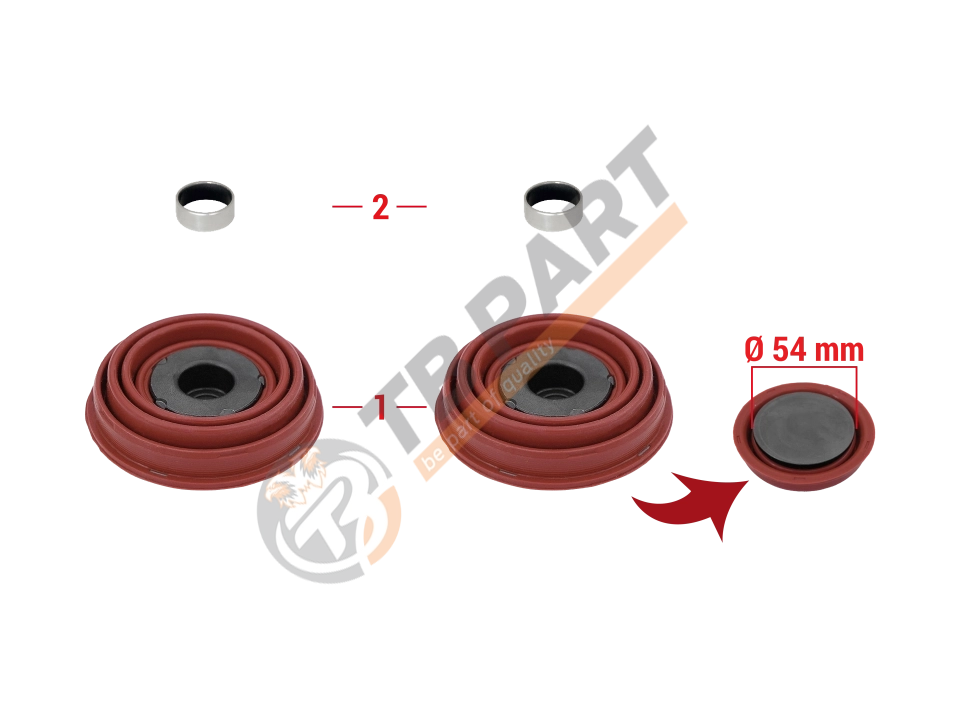 РМК СУПОРТА KNORR SL/SM 7 (ПЯТАКИ D54/69mm/З БУРТ.) (Арт. 111053) — TBPART