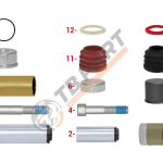 РМК СУПОРТА KNORR SB 6/7 (НАПР. + ВТУЛКИ + БОЛТИ + ПИЛЬН.) (Арт. 111061) — TBPART
