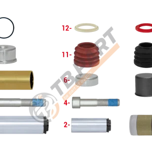 РМК СУПОРТА KNORR SB 6/7 (НАПР. + ВТУЛКИ + БОЛТИ + ПИЛЬН.) (Арт. 111061) — TBPART