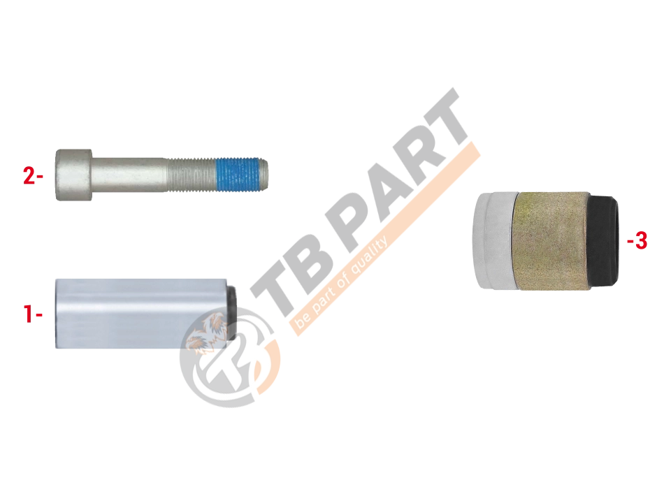 РМК СУПОРТА KNORR SB/SN 6/7 (НАПР., БОЛТ, ВТУЛКА МЕТ./ГУМА КОРОТКА - D39mm) (Арт. 111090) — TBPART