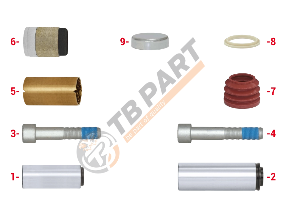 РМК СУПОРТА KNORR SN/SK 6/7 (НАПР. D32x80/D36x103, ВТУЛКА L=75 mm) MB ATEGO (Арт. 111091) — TBPART