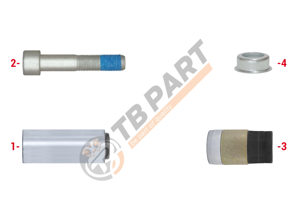 РМК СУПОРТА KNORR SB/SN 6/7 (НАПР., БОЛТ, ВТУЛКА - D39mm + КІЛЬЦЕ) (Арт. 111185) — TBPART