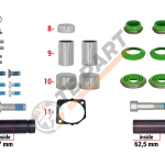 РМК СУПОРТА MERITOR DX 195 (НАПР., ВТУЛКИ, ПИЛЬН., БОЛТИ, ЗАГЛ.) (Арт. 122048) — TBPART