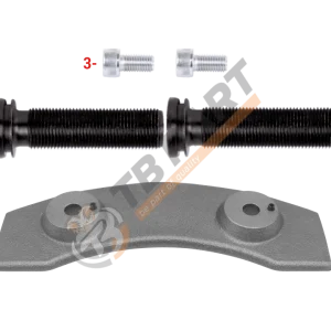 РМК СУПОРТА MERITOR DX 195 ЛІВИЙ (ПЛАСТ. КОЛОДКИ + ГВИНТ З ЛІВ.РІЗЬБ. - 2 ШТ) (Арт. 122054) — TBPART